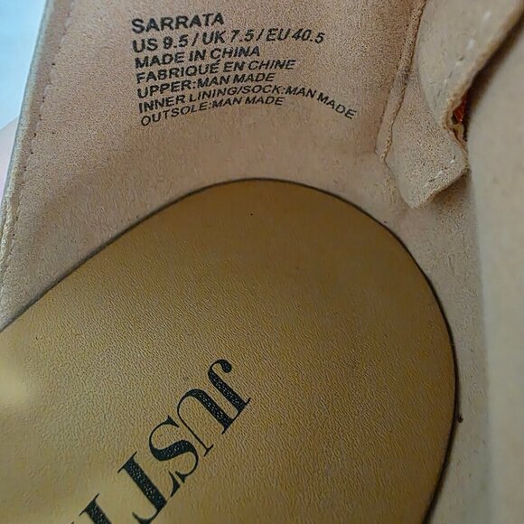 JustFab Women’s Rose Gold Strappy Sandals Size 9 - Picture 6 of 6